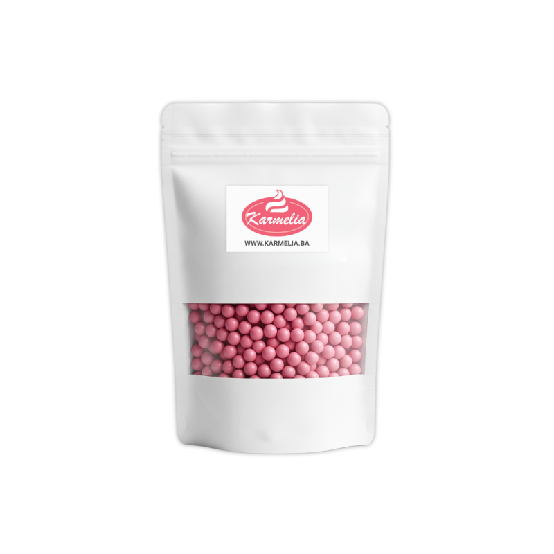 Šećerne perle roze 8mm 50g